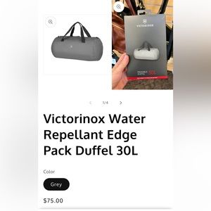 Victorinox lightweight foldable/packable duffle.